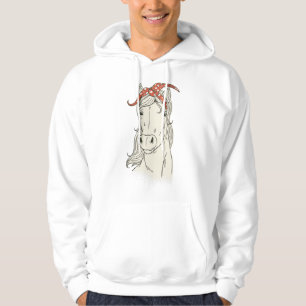 Horse Bandana Graphics Horseback Riding Funny Hors Hoodie