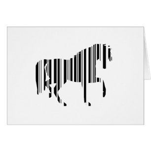 HORSE BAR CODE Zebra Barcode Pattern Design