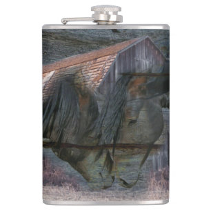 Horse Barn Spirits Hip Flask