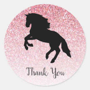 Horse Barnyard Farm Party Thank You Stickers