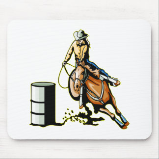 Horse Barrel Racing Mouse Pad