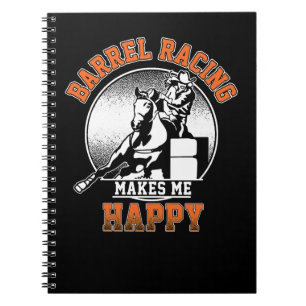 Horse Barrel Racing Rodeo Horse Racer Riding 1 hor Notebook