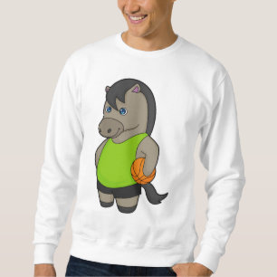 Horse Basketball player Basketball Sweatshirt