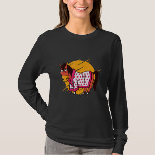 Horse Bathrobe Horse Silhouette Bath Horse T-Shirt
