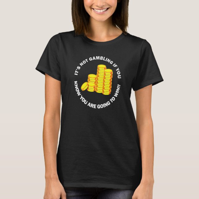 Horse Betting Casino Gamble Meme T-Shirt (Front)