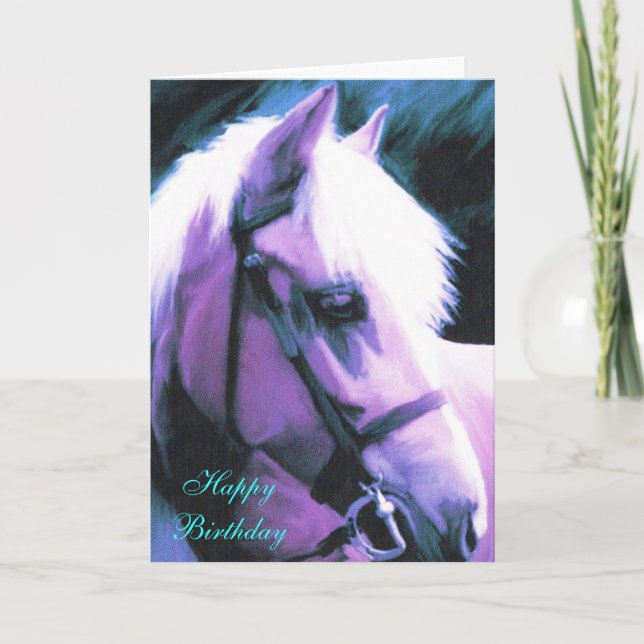 horse birthday card (Front)