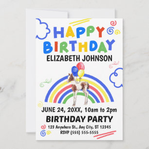 Horse Birthday Invitation