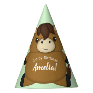 Horse Birthday Party Green Hat