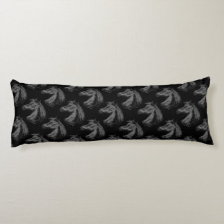 Horse: Black Body Cushion