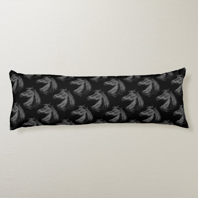 Horse:  Black Body Cushion (Back)