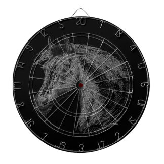 Horse: Black Dartboard