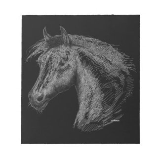 Horse: Black Notepad
