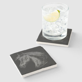 Horse: Black Stone Coaster
