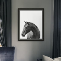 Horse  Black White  Style Modern Poster