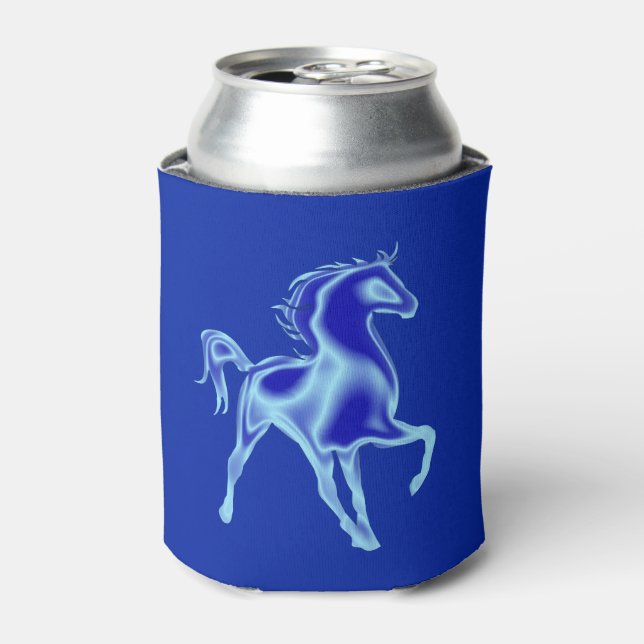Horse Blue Can Cooler - Choose Color (Can Front)
