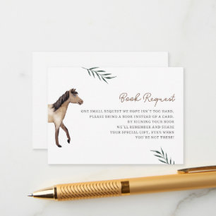 Horse Books for Baby Enclosure Card