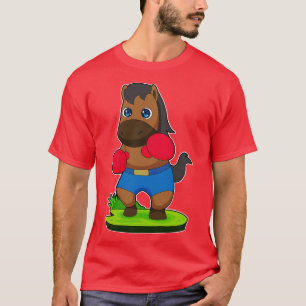 Horse Boxer Boxing Gloves  T-Shirt