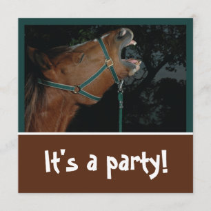 Horse Braying Party Invitation