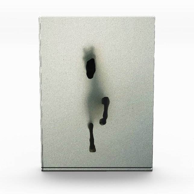 Horse Breaking Through Fog - Abstract Art Photo Block (Front)