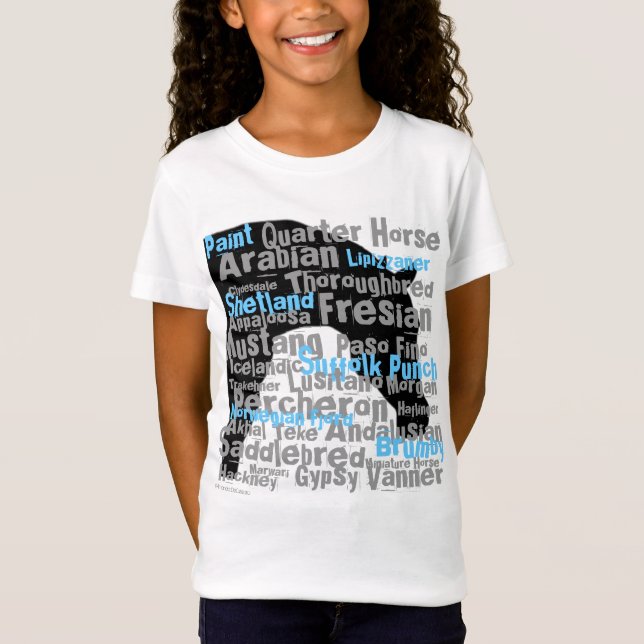 "Horse Breeds" youth T T-Shirt (Front)