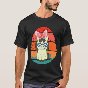 Horse Bunny Happy Easter Eggs Retro Men Women Kids T-Shirt