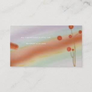 Horse bunny snow pegasus vintage business card