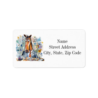 Horse business address labels
