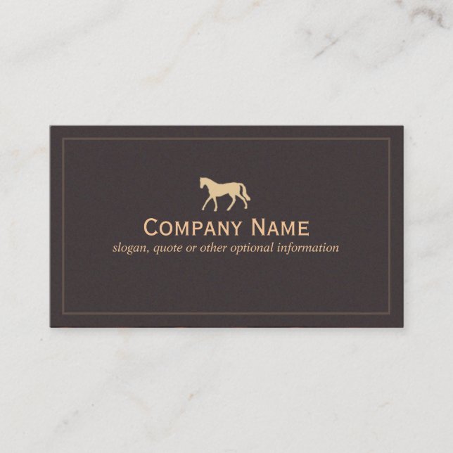 Horse Business Card (Front)