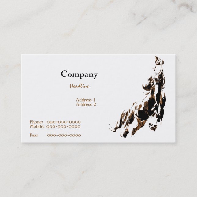 Horse Business Card (Front)