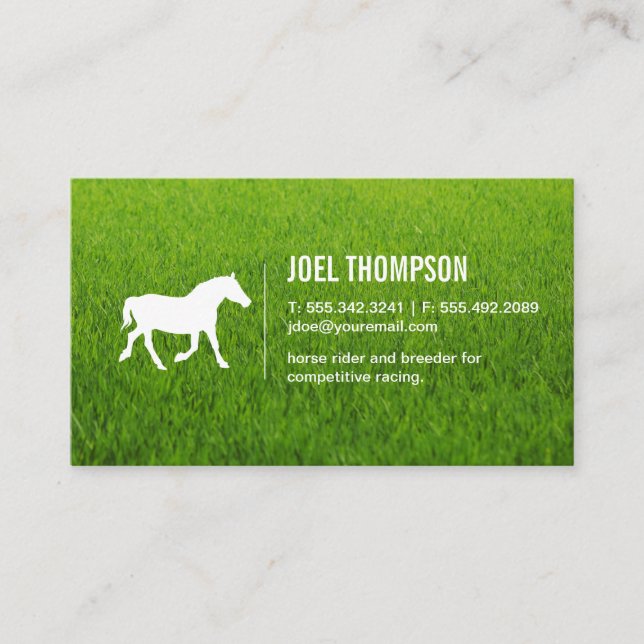 Horse Business Card (Front)