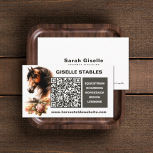 Horse Business Cards with QR Code