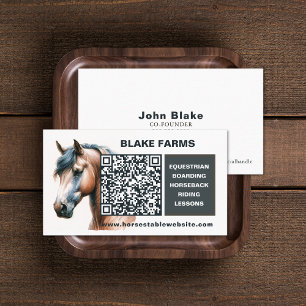 Horse Business Cards with QR Code