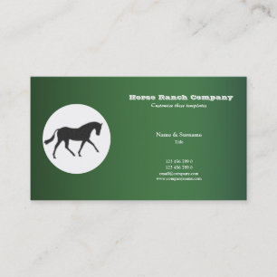 Horse business marketing business card