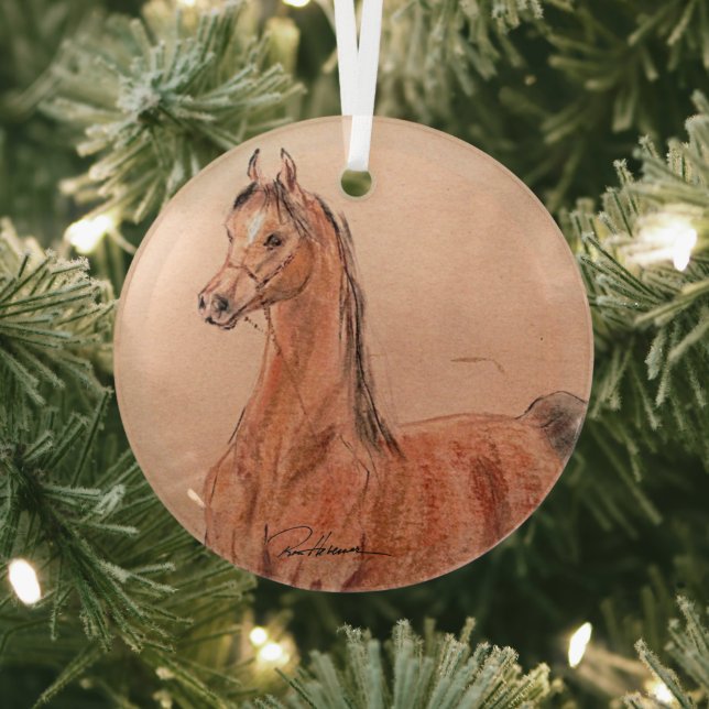 Horse by Hevener Glass Tree Decoration (Insitu)
