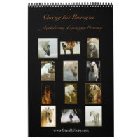 Horse Calendar -Andalusian, Friesian Lipizzan