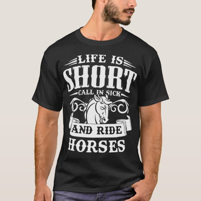 Horse   calligraphy  T-Shirt (Front)