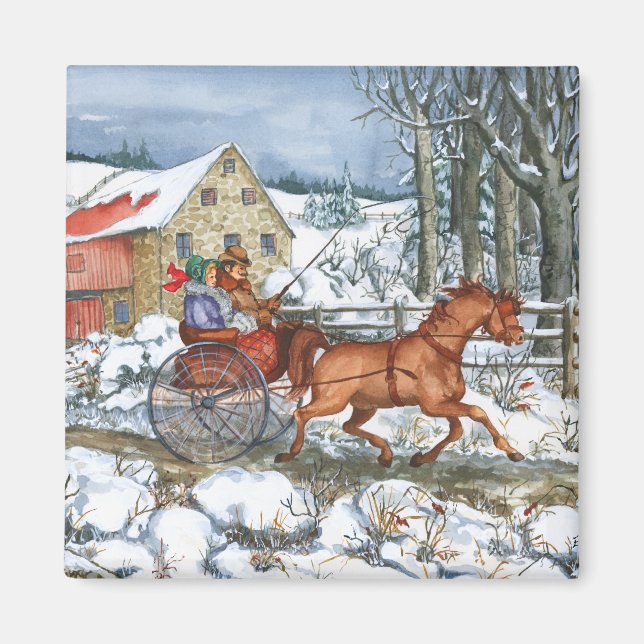 Horse & Carriage Magnet (Front)