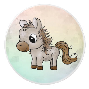 horse ceramic knob
