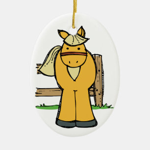 Horse Ceramic Tree Decoration