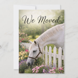 Horse Change of Address  Holiday Card