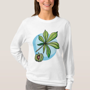 Horse Chestnut Leaf and Conker T-Shirt