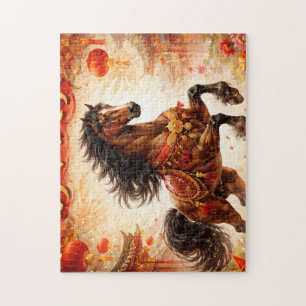Horse chinese,horse lovers jigsaw puzzle