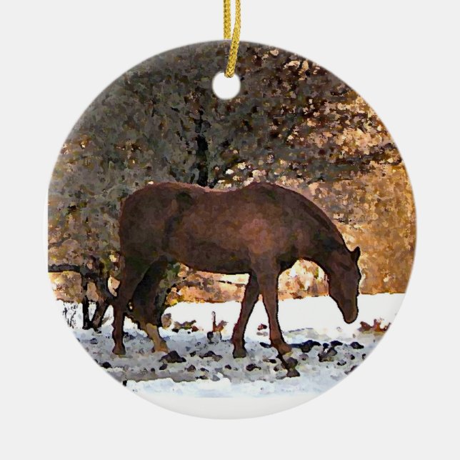 Horse Christmas Ornament (Front)