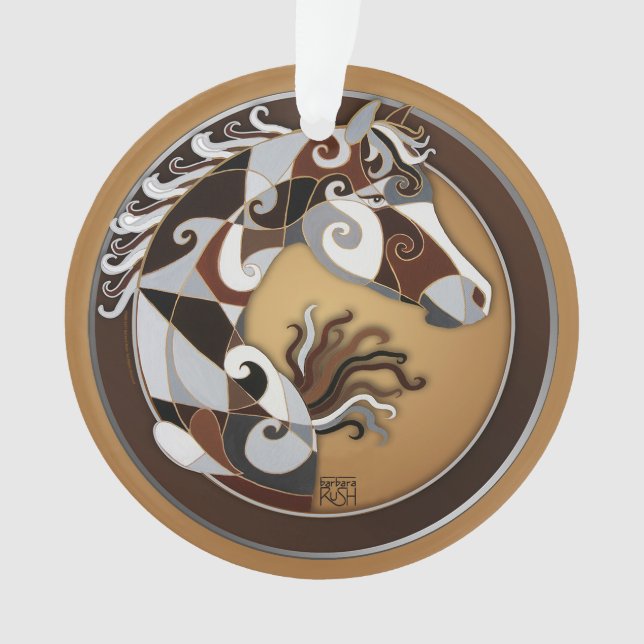 Horse Christmas Tree Ornament (Front)