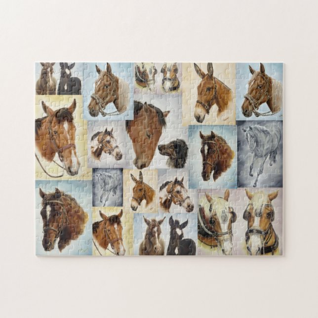 Horse Collage Puzzle (Horizontal)