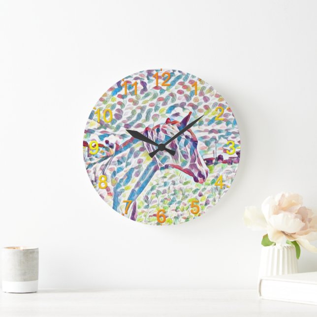 Horse Colors Of Life, Clock (Home)
