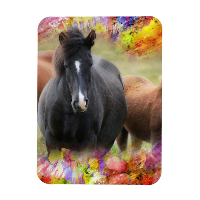 Horse Colourful Magnet (Vertical)