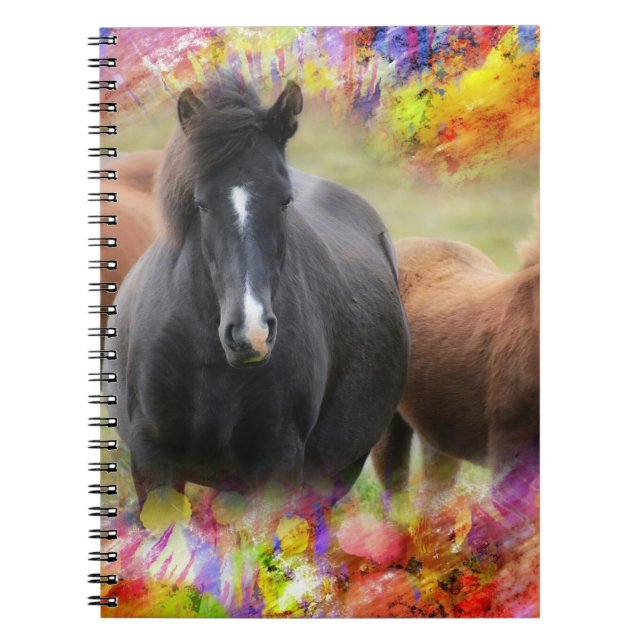Horse Colourful Notebook (Front)