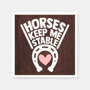 Horse Country Western Farm Horseshoe Napkin