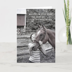 HORSE CRAZY Greeting Card